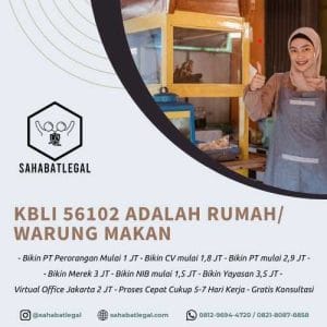KBLI 56102 Rumah:Warung Makan