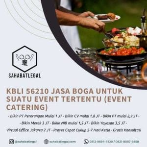 KBLI 56210 adalah Jasa Boga Untuk Suatu Event Tertentu (Event Catering)