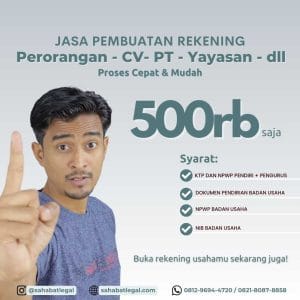 jasa pembuatan rekening