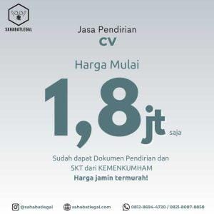 jasa pendirian cv