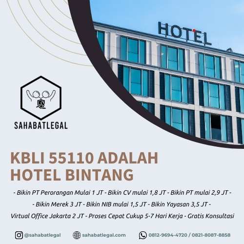 KBLI 55110 adalah Hotel Bintang
