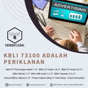 KBLI 73100 adalah Periklanan
