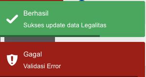 oss validasi error