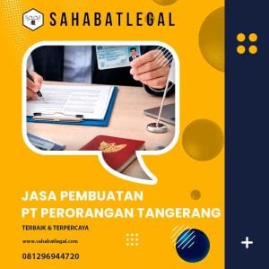 Jasa Pembuatan PT Perorangan Tangerang