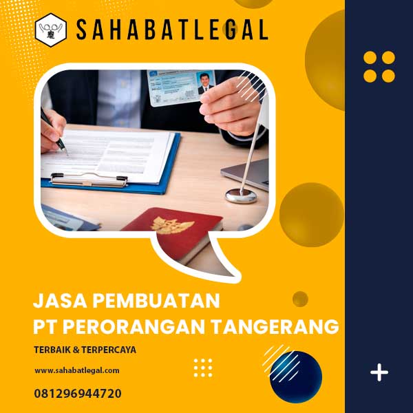 Jasa Pembuatan PT Perorangan Tangerang