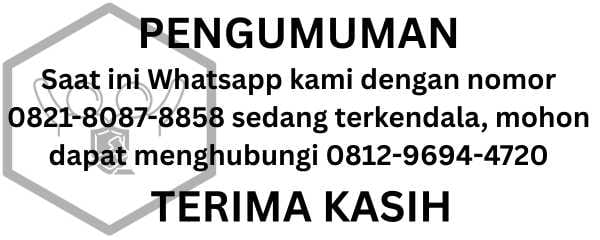 pengumuman kendala whatsapp