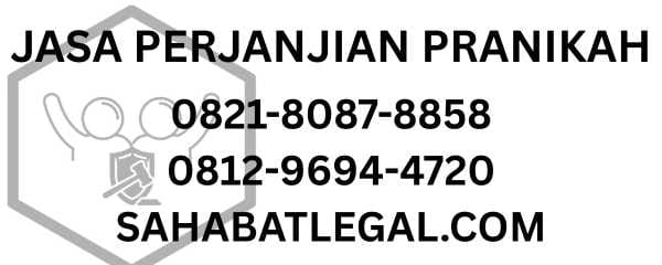 JASA PERJANJIAN PRANIKAH SAHABATLEGAL