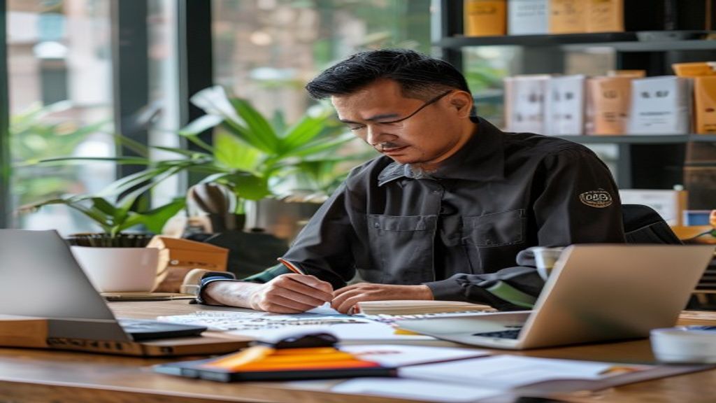 Ilustrasi biaya pendaftaran merek dagang untuk perlindungan bisnis di Indonesia
