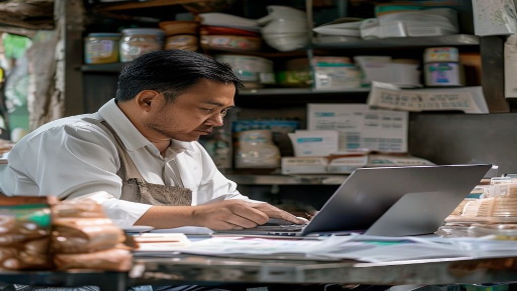 Petugas memeriksa dokumen produk sebagai bagian dari cara mengurus sertifikat halal di Indonesia