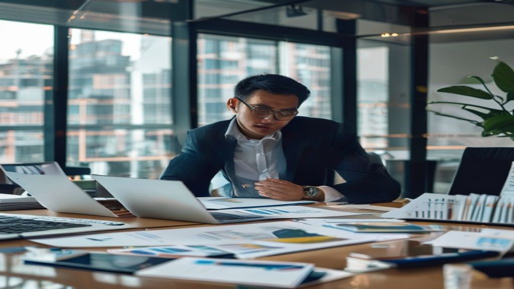 Konsultasi bisnis antara pengusaha dan konsultan untuk menyusun strategi pertumbuhan usaha